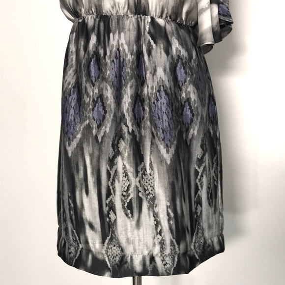 Collective Concept Women’s Gray & Purple One Shoulder Blouse Mini Dress Size 6 - Picture 5 of 8
